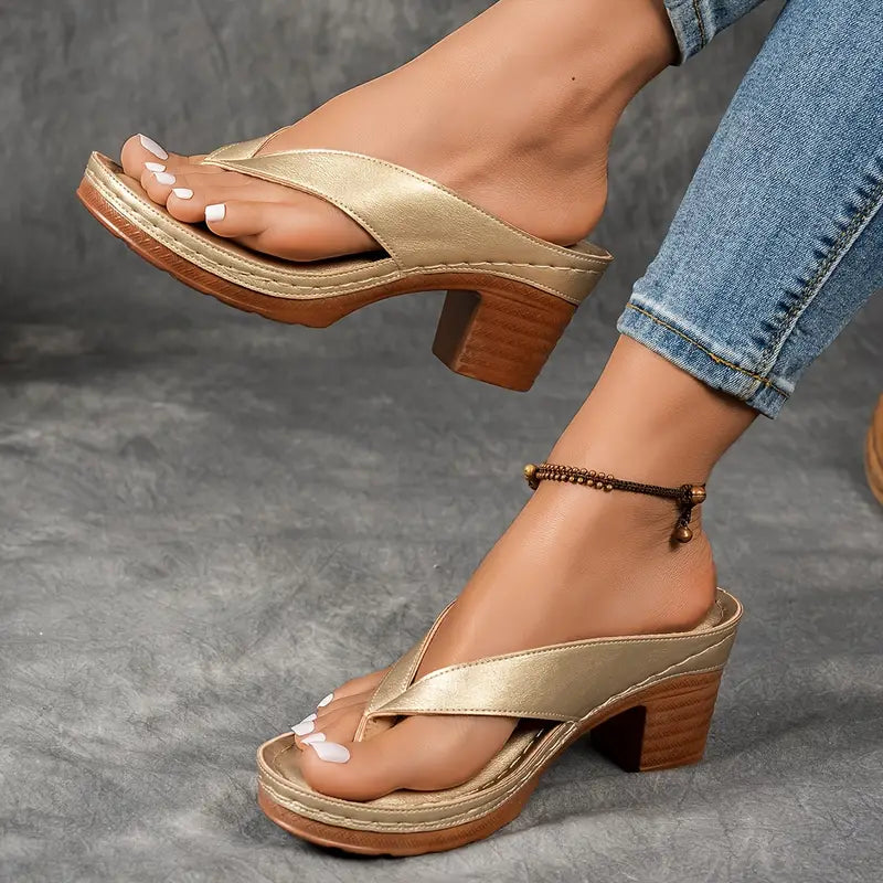 Aurelia™ | Comfortable Chunky Heel Sandals for an Unmatched Style