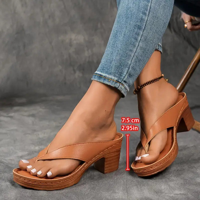 Aurelia™ | Comfortable Chunky Heel Sandals for an Unmatched Style