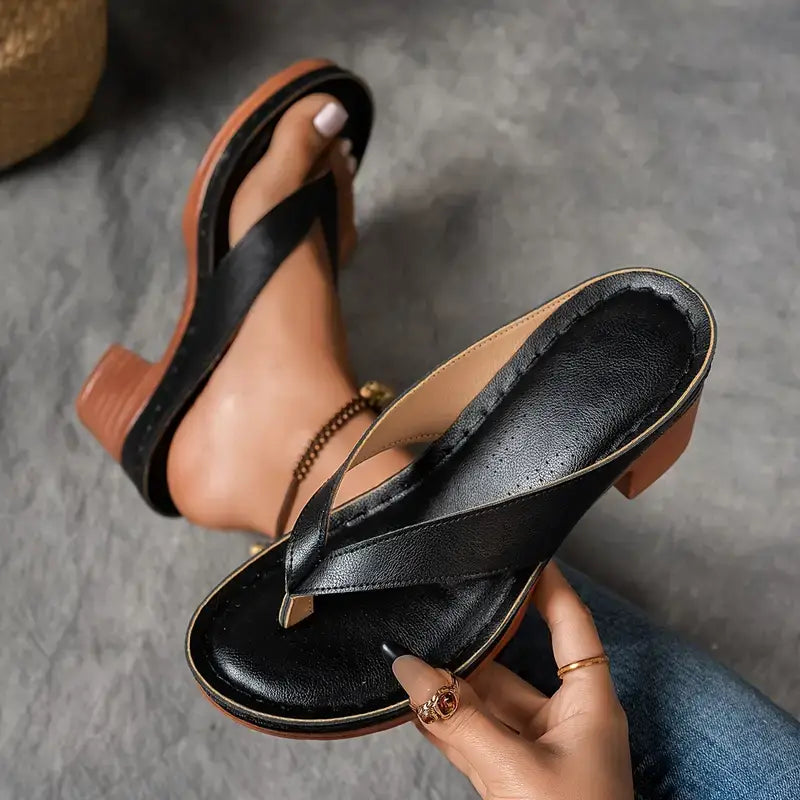 Aurelia™ | Comfortable Chunky Heel Sandals for an Unmatched Style