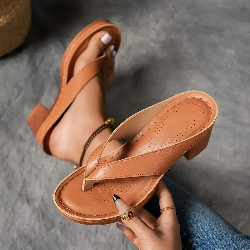 Aurelia™ | Comfortable Chunky Heel Sandals for an Unmatched Style