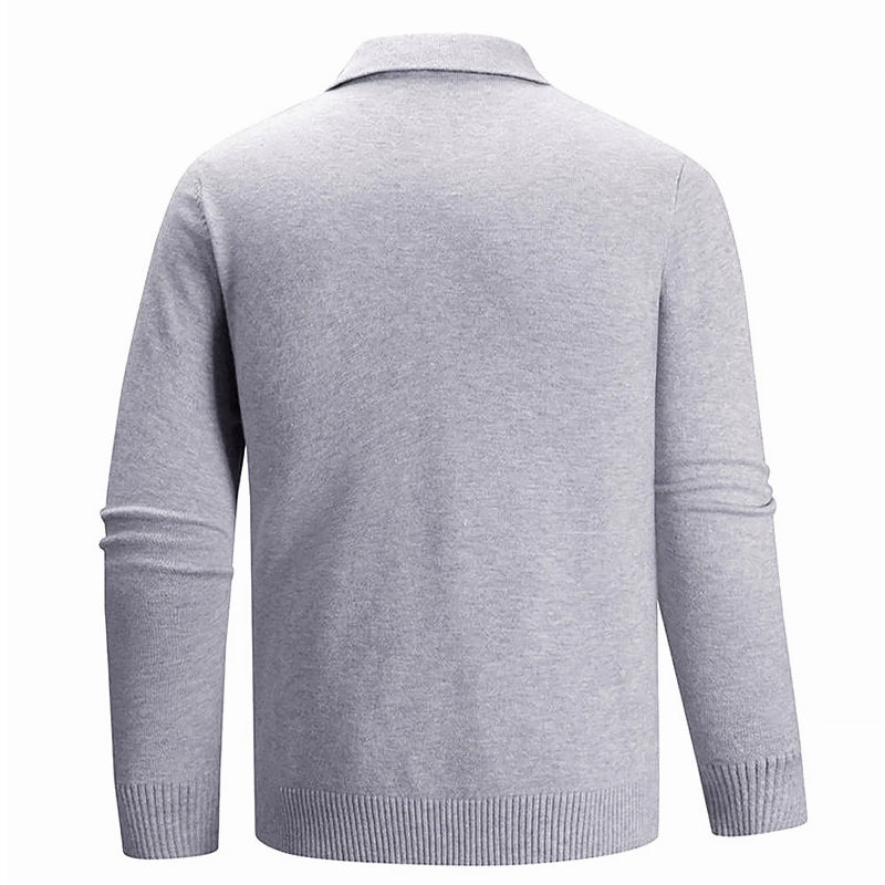 Devin | Elegant Classic Button Knit Sweater