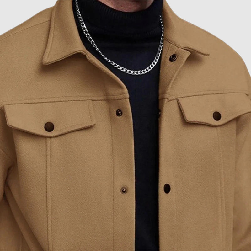 Daviel | Elegant Button-Front Jacket for an Unmissable Style