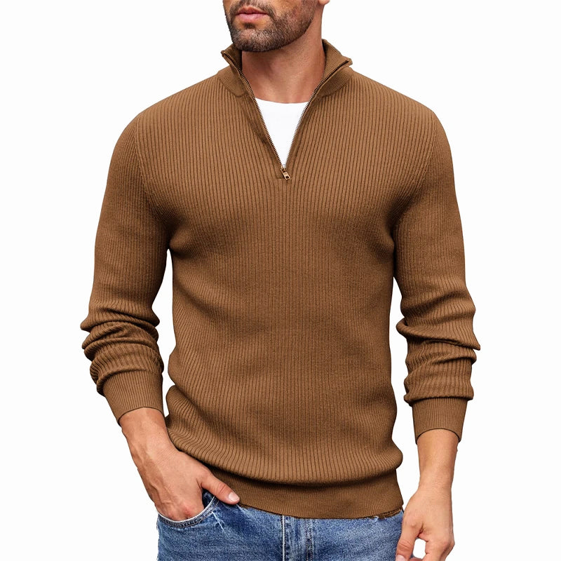 Davon | Pullover with modern ribbed pattern