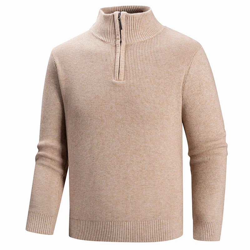 Davon | Pullover with modern ribbed pattern