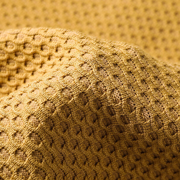 Alberto Patterned Sweater with Honeycomb Design