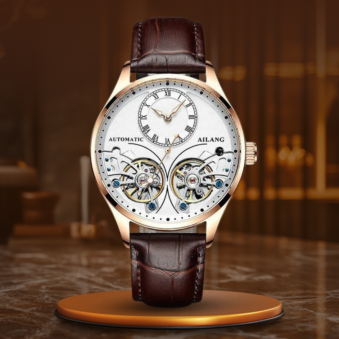 Luxury Double Tourbillon Luminous Mechanical Watch