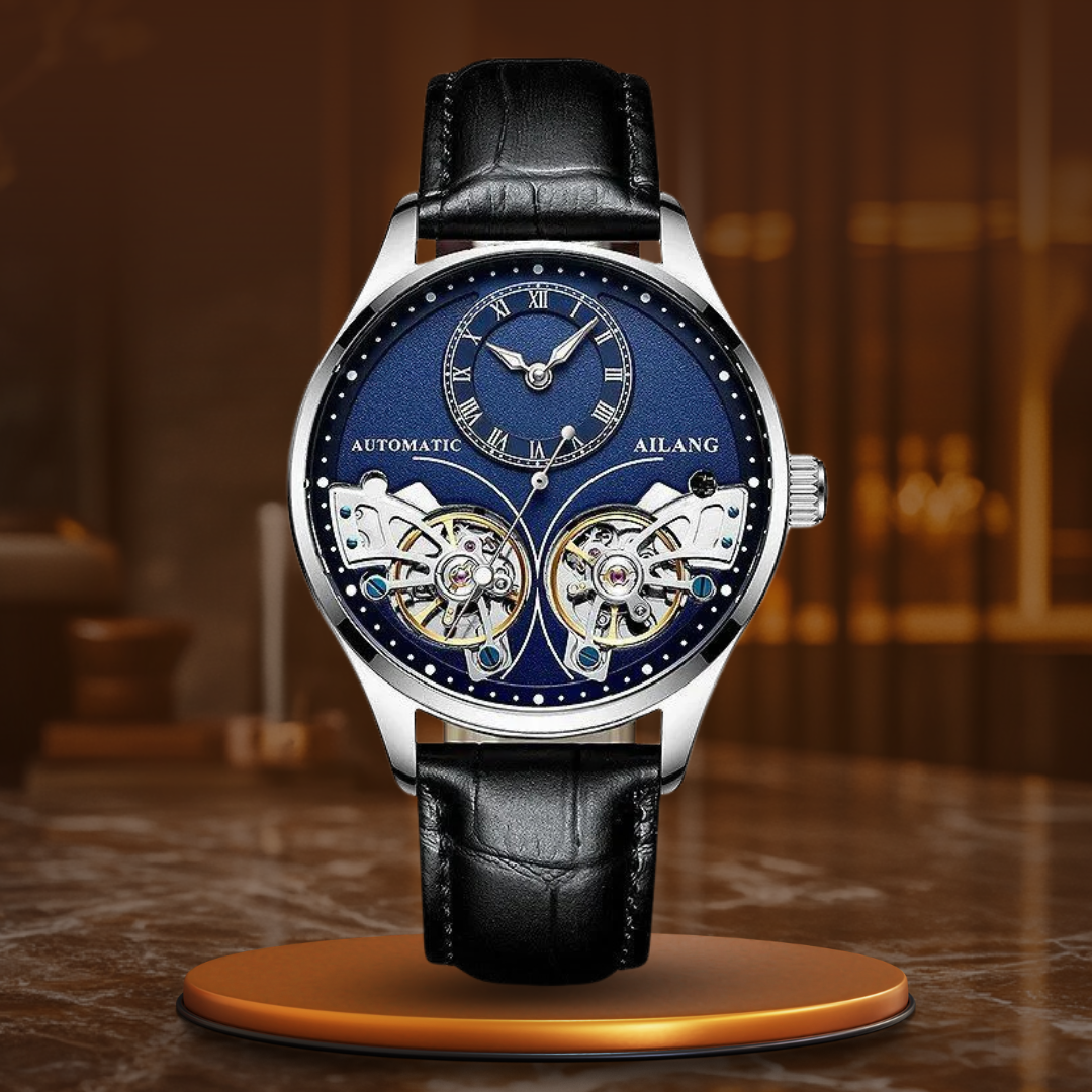 Luxury Double Tourbillon Luminous Mechanical Watch