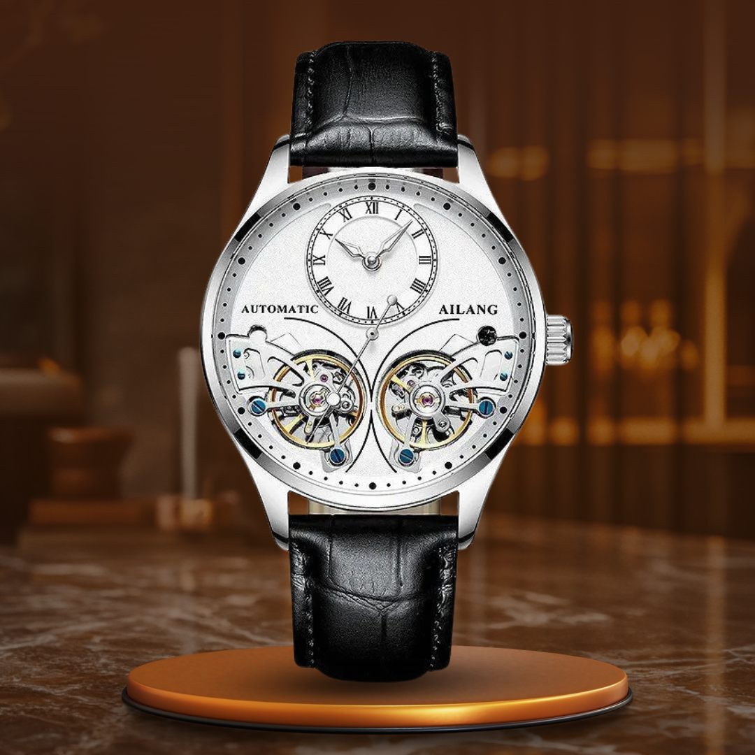 Luxury Double Tourbillon Luminous Mechanical Watch