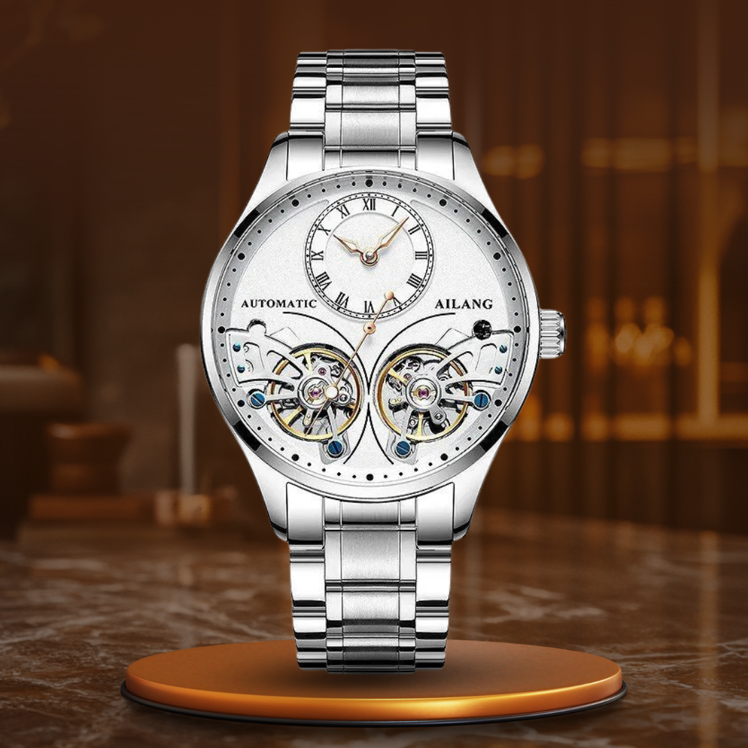 Luxury Double Tourbillon Luminous Mechanical Watch
