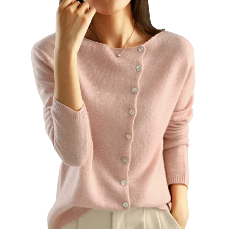 Pink - Elegant Cardigan for a Sophisticated Style
