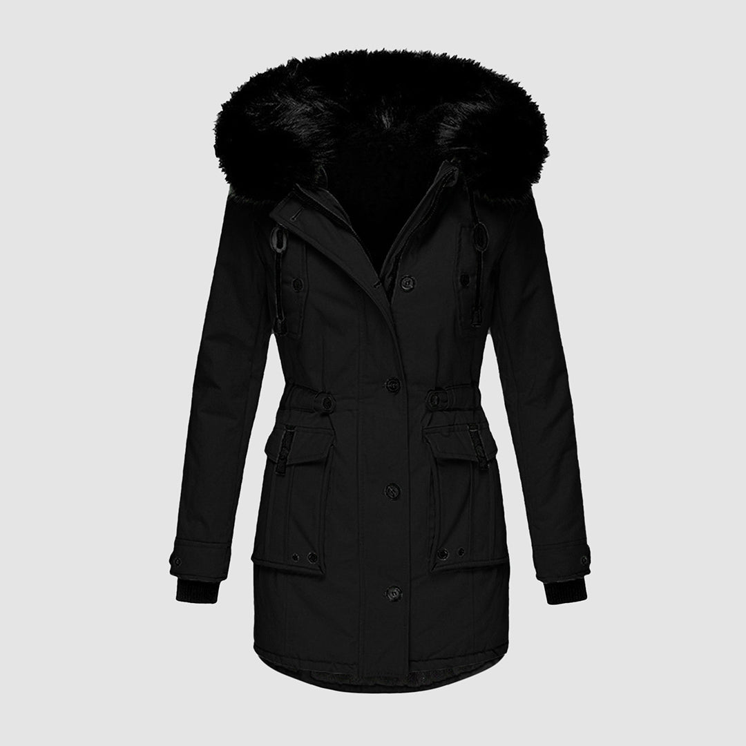 Elegant Women's Long Winter Coat for Cozy Cold Weather Comfort