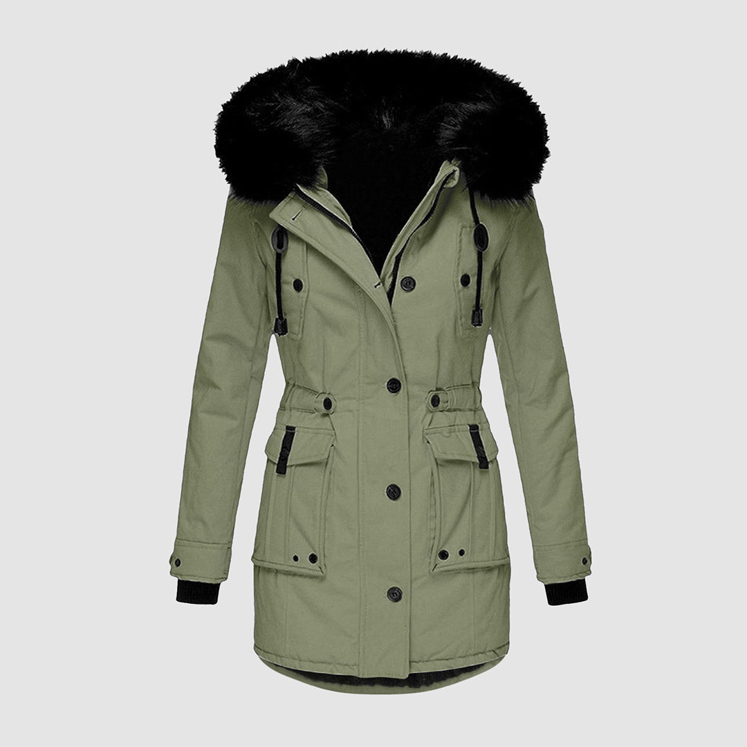 Elegant Women's Long Winter Coat for Cozy Cold Weather Comfort