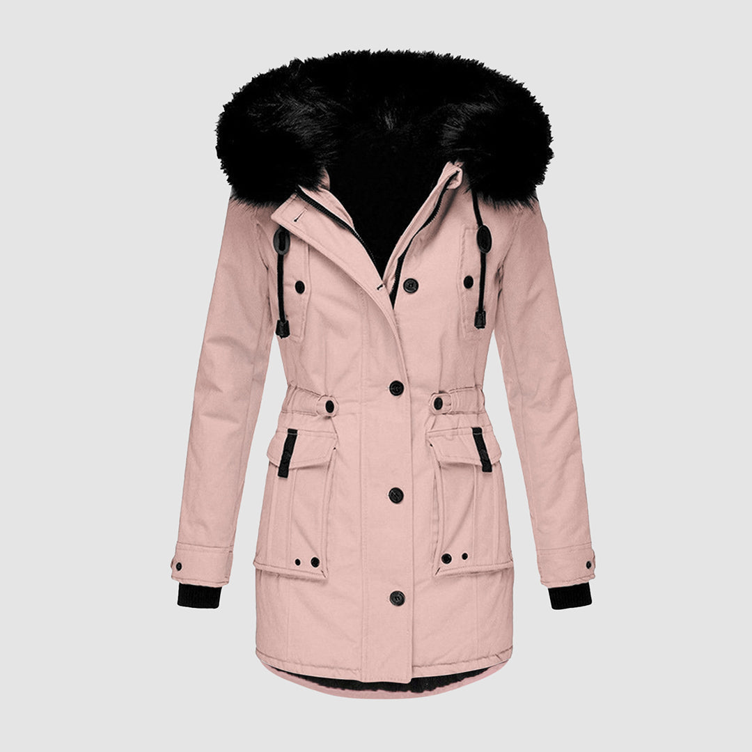 Elegant Women's Long Winter Coat for Cozy Cold Weather Comfort