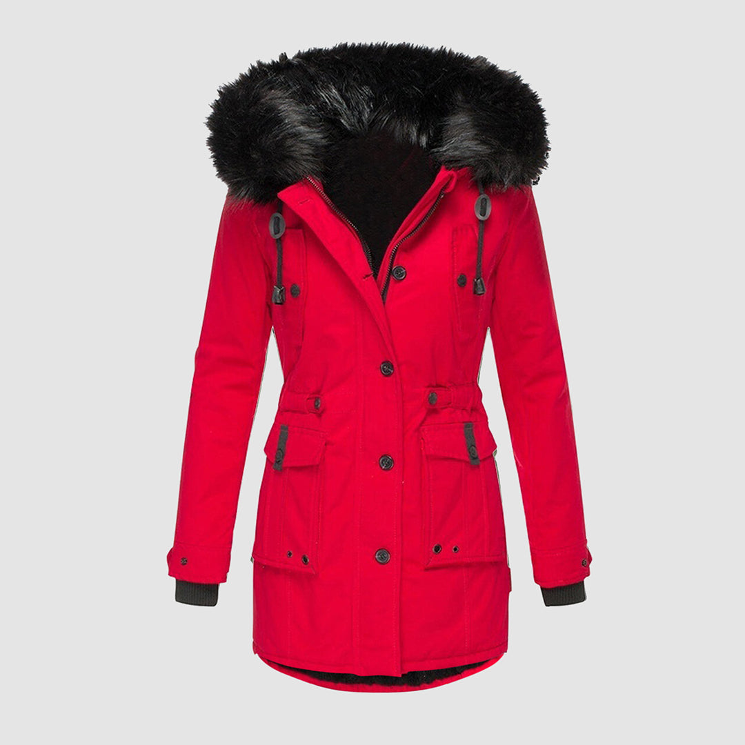 Elegant Women's Long Winter Coat for Cozy Cold Weather Comfort
