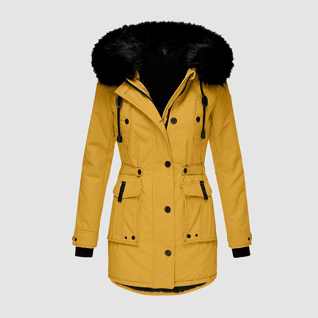 Elegant Women's Long Winter Coat for Cozy Cold Weather Comfort