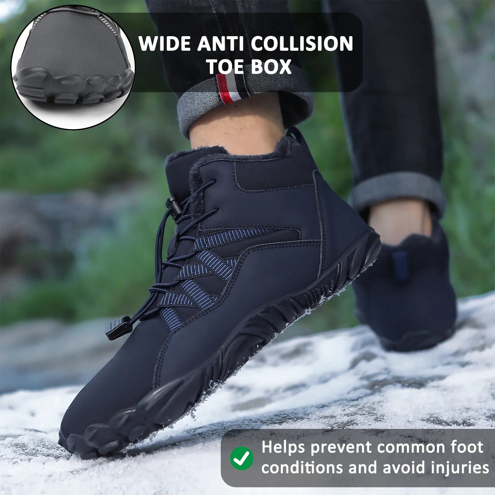 Ultra comfortable and warm winter boots for men – Zero comfort with easy-to-wear shoes for all your outdoor activities