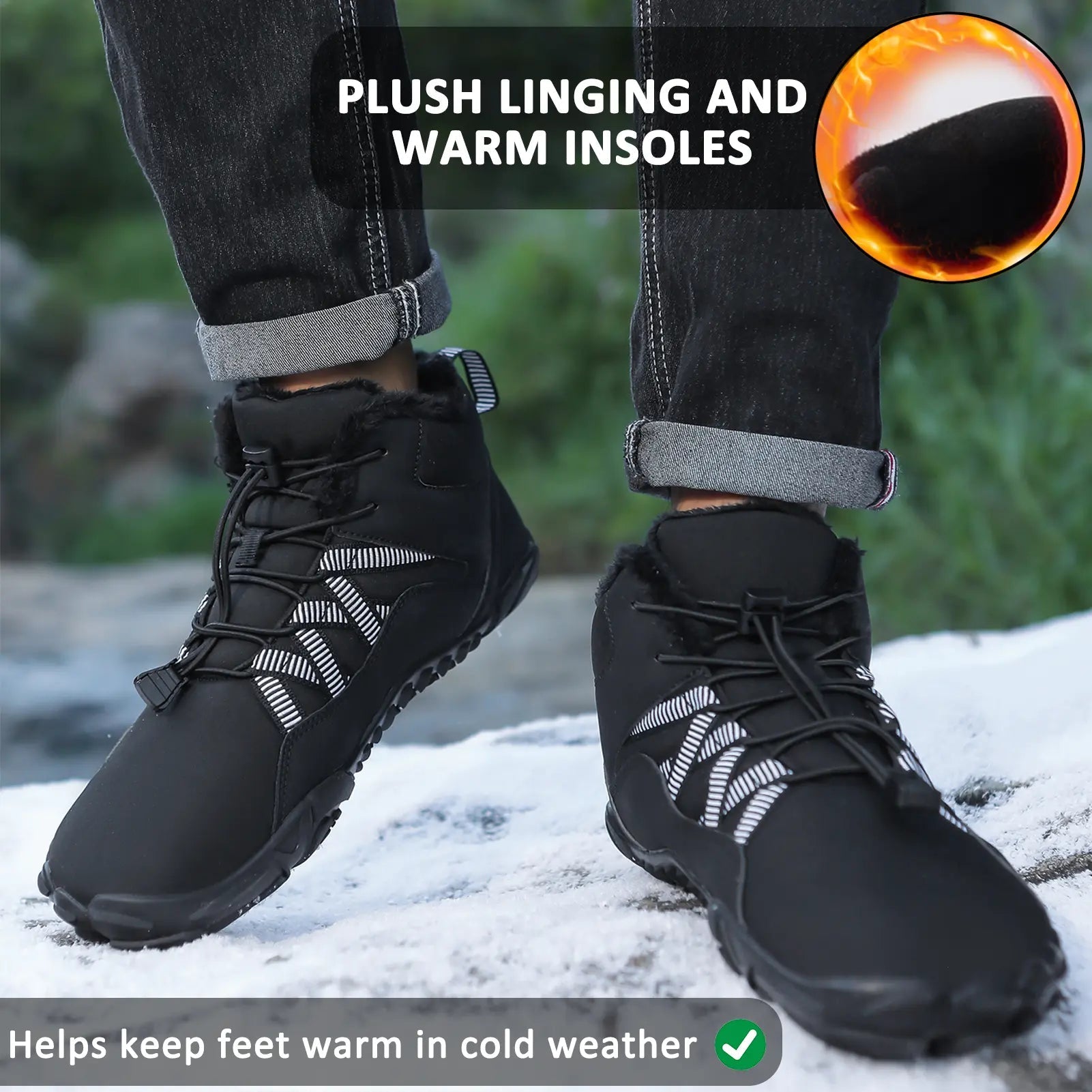 Ultra comfortable and warm winter boots for men – Zero comfort with easy-to-wear shoes for all your outdoor activities
