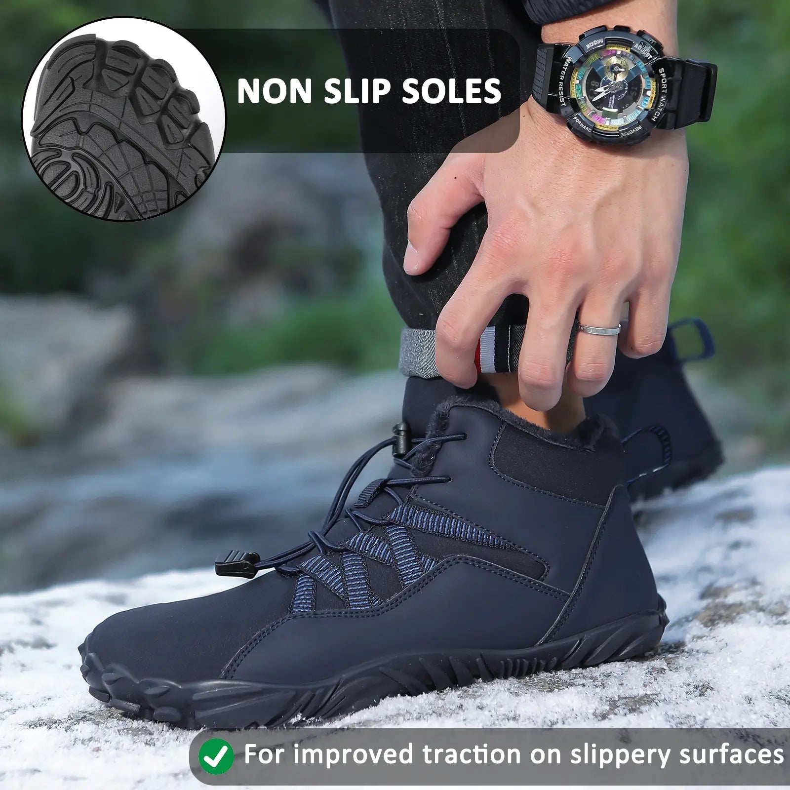 Ultra comfortable and warm winter boots for men – Zero comfort with easy-to-wear shoes for all your outdoor activities