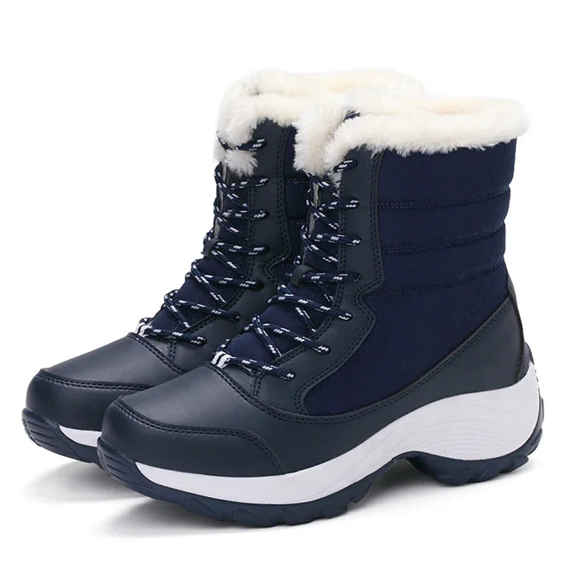 Women's Winter Platform Shoes with Fur Lining – Comfortable and Stylish for Winter