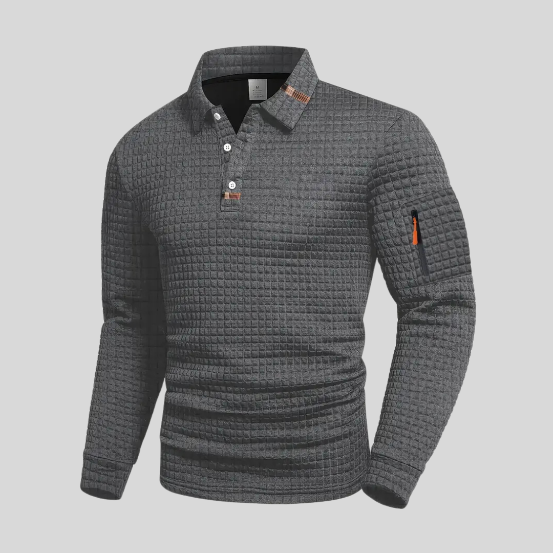 Aaron Polo Shirt with Convenient Sleeve Pocket | Amorci