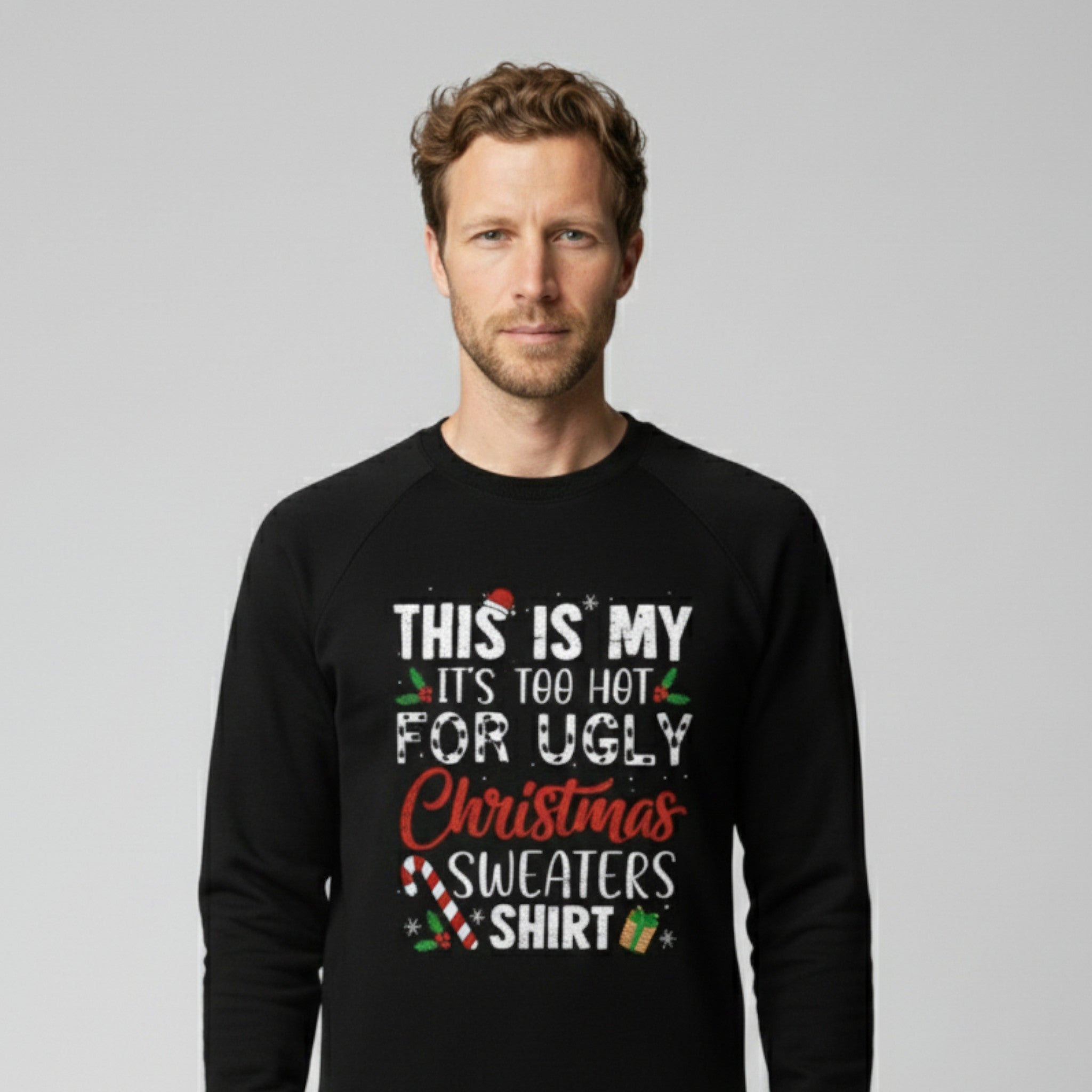 Exclusive Christmas Sweater for Men with Funny Slogan – Ideal for Festive Holidays