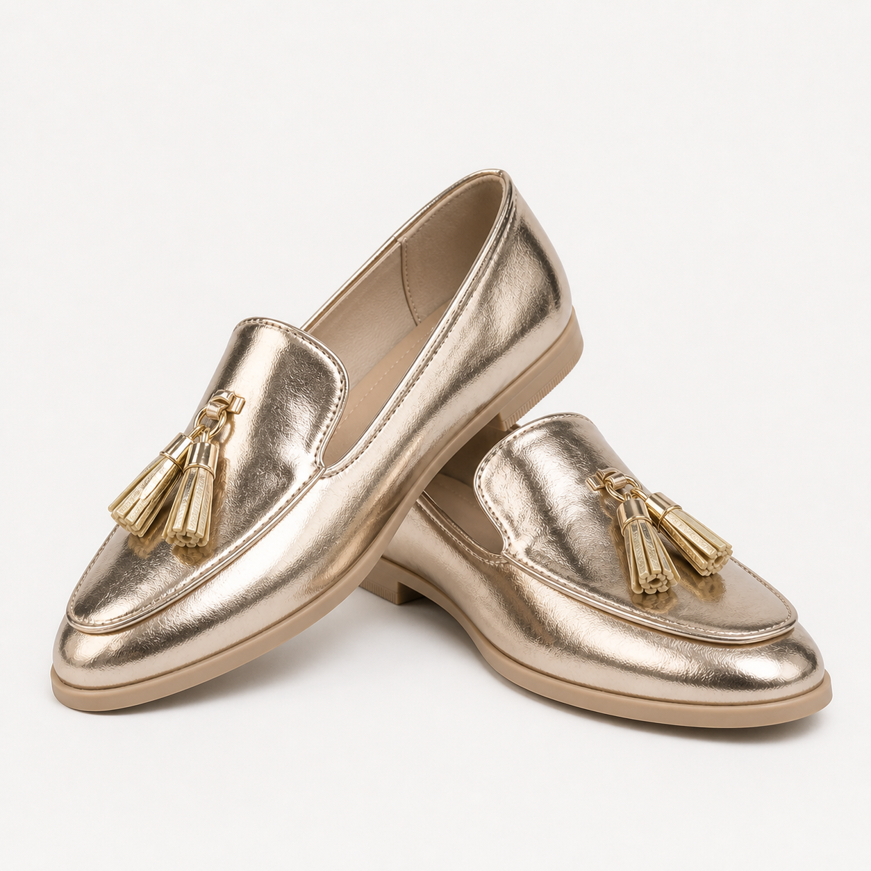 Golden Moccasin with Tassels
