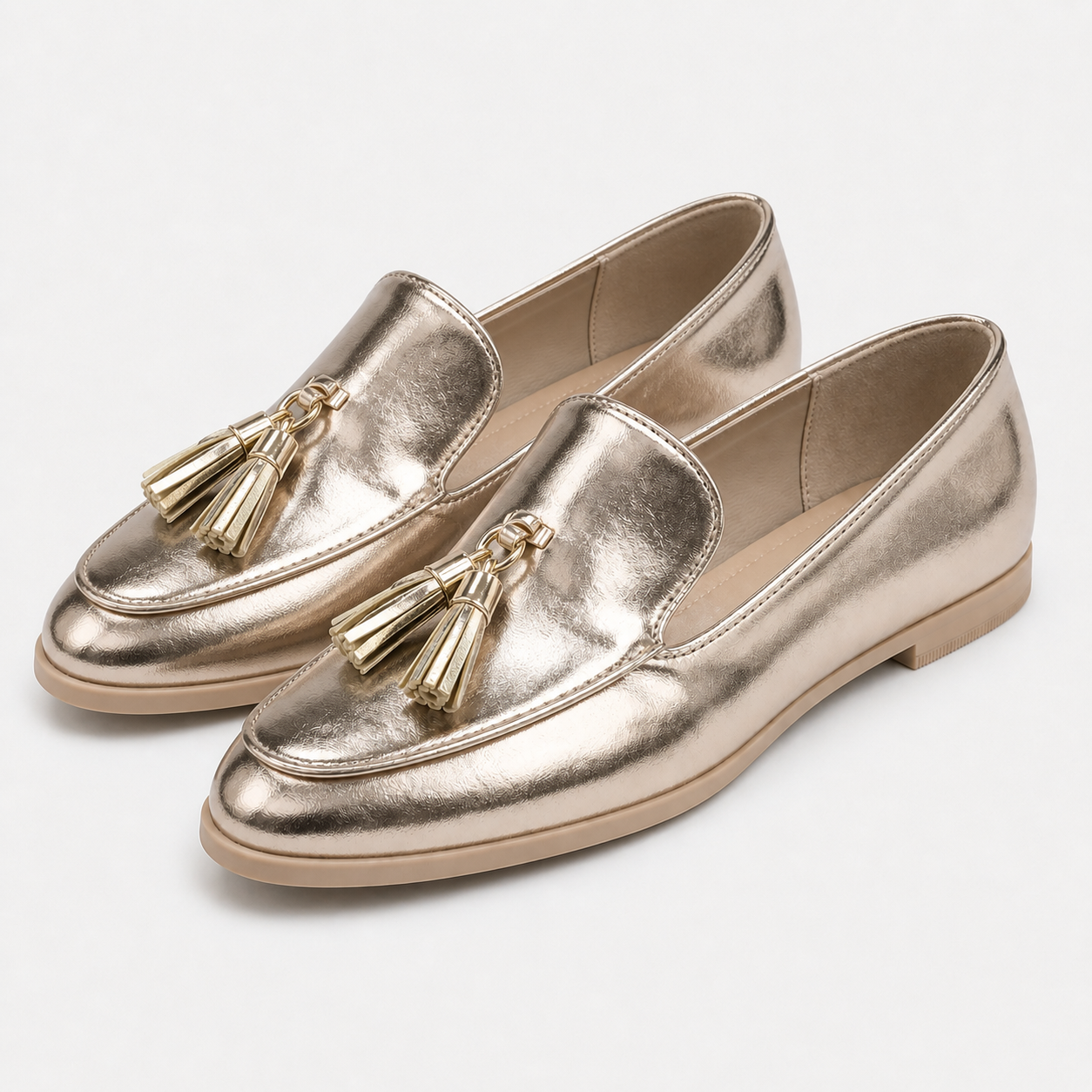 Golden Moccasin with Tassels