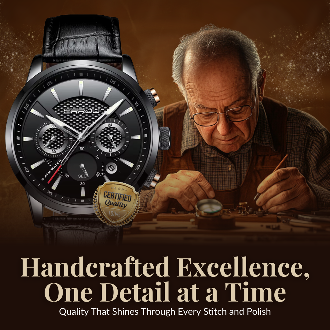 Elegant and Trendy Military Leather Watch