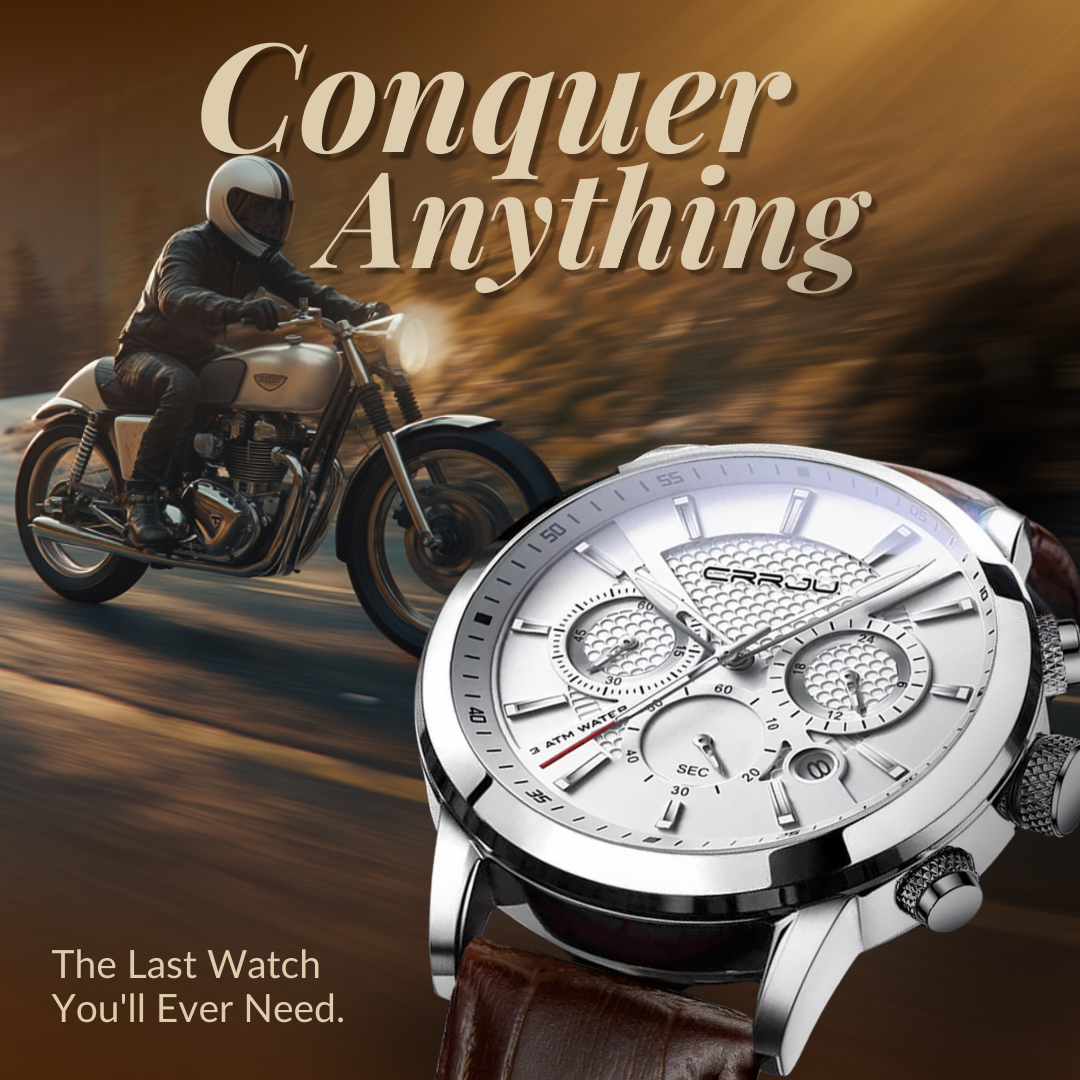 Elegant and Trendy Military Leather Watch