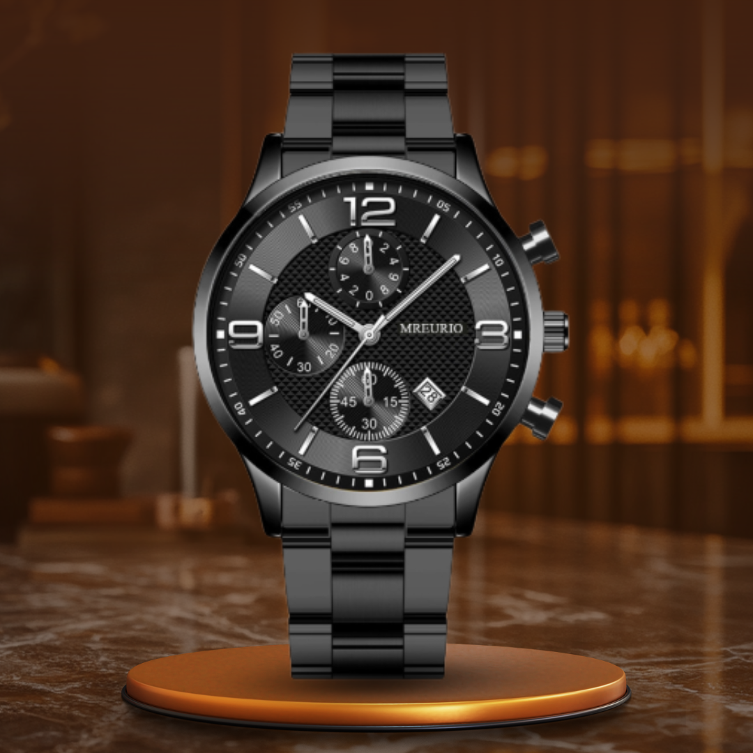 Luxury men's wristwatch for businessmen