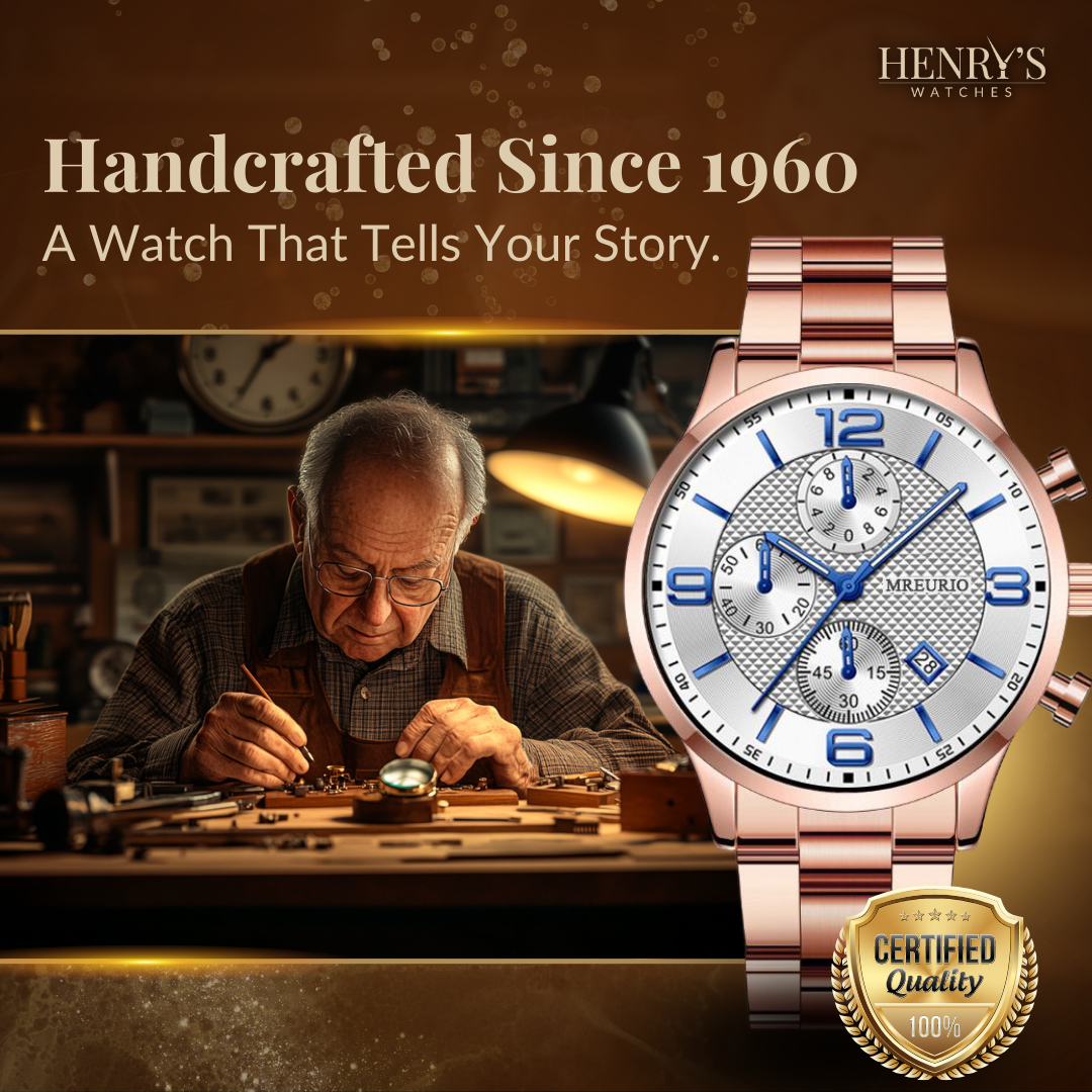 Elegant luxury watch for businessmen