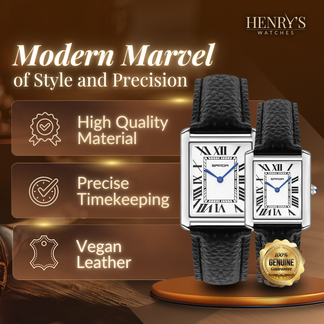 Elegant Square Watches for Couples