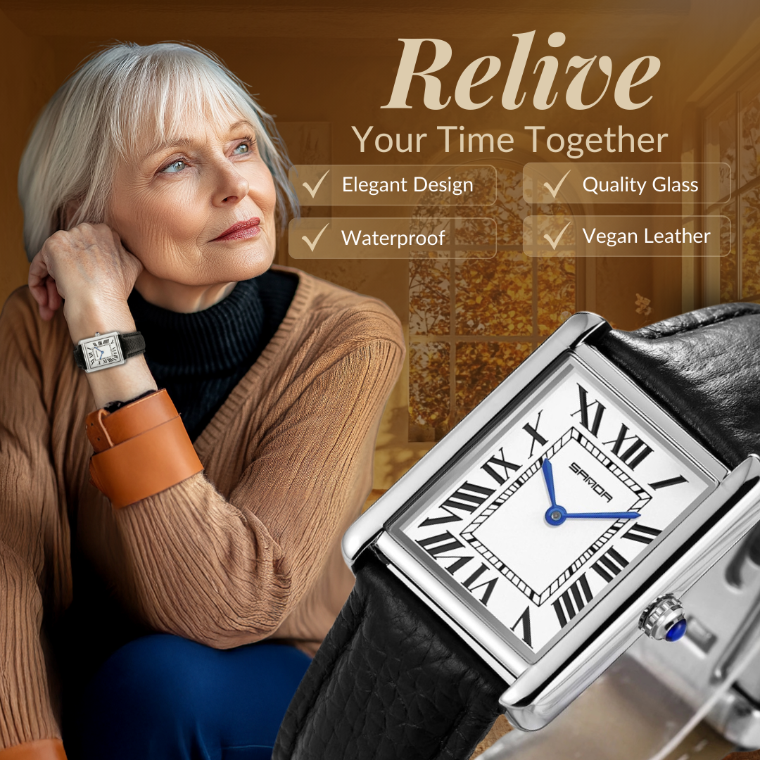 Elegant Square Watches for Couples