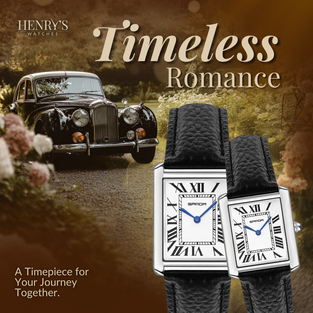 Elegant Square Watches for Couples
