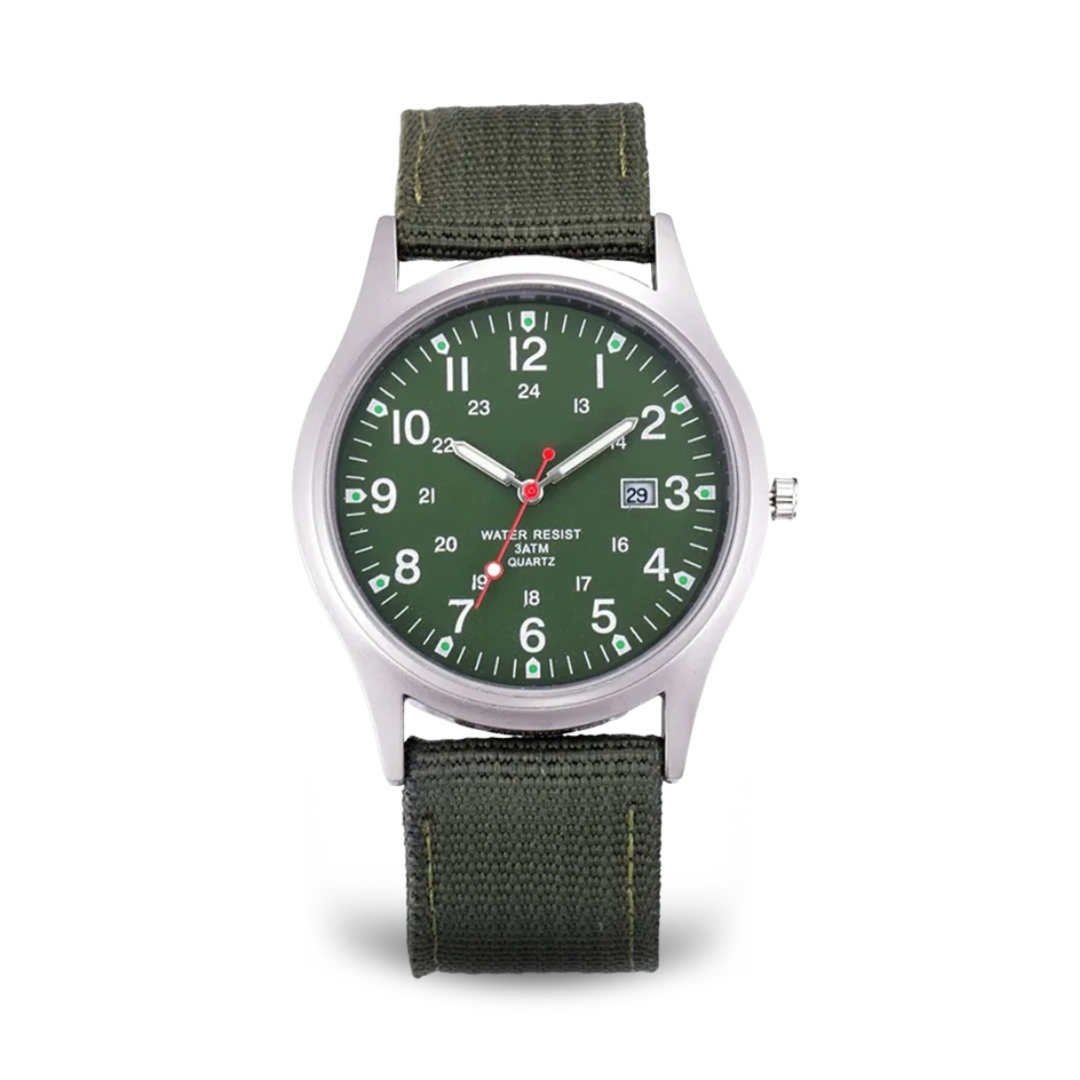 Elegant Casual Watch with Military Style