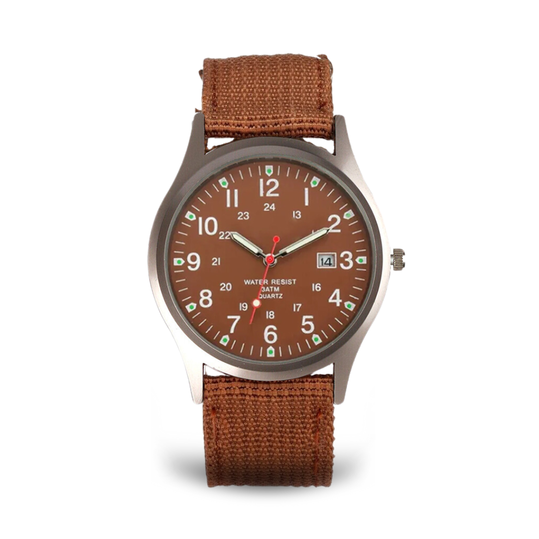 Elegant Casual Watch with Military Style