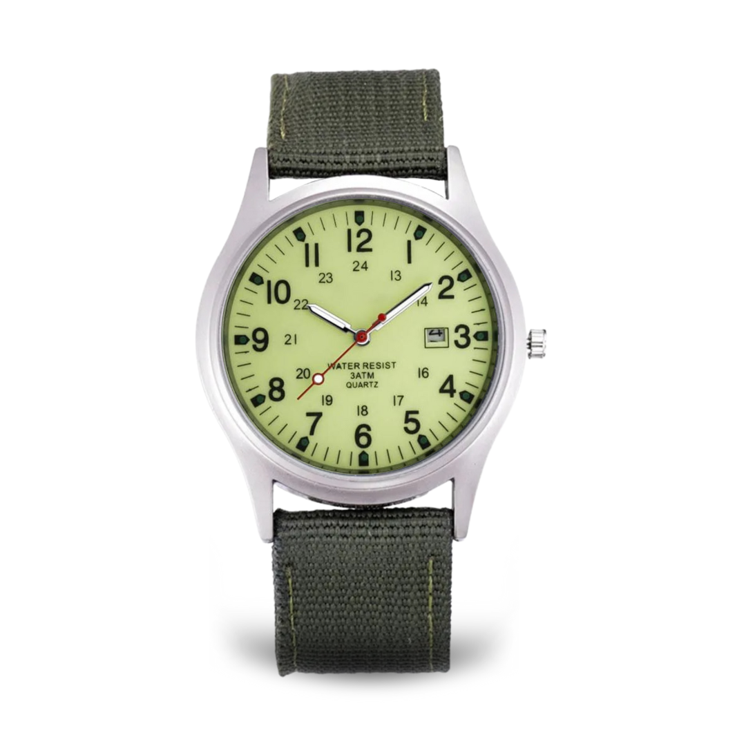 Elegant Casual Watch with Military Style
