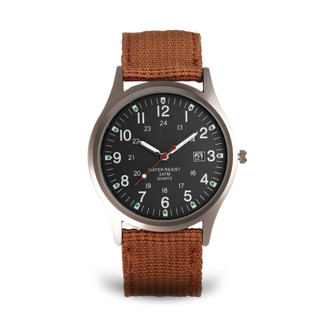 Elegant Casual Watch with Military Style