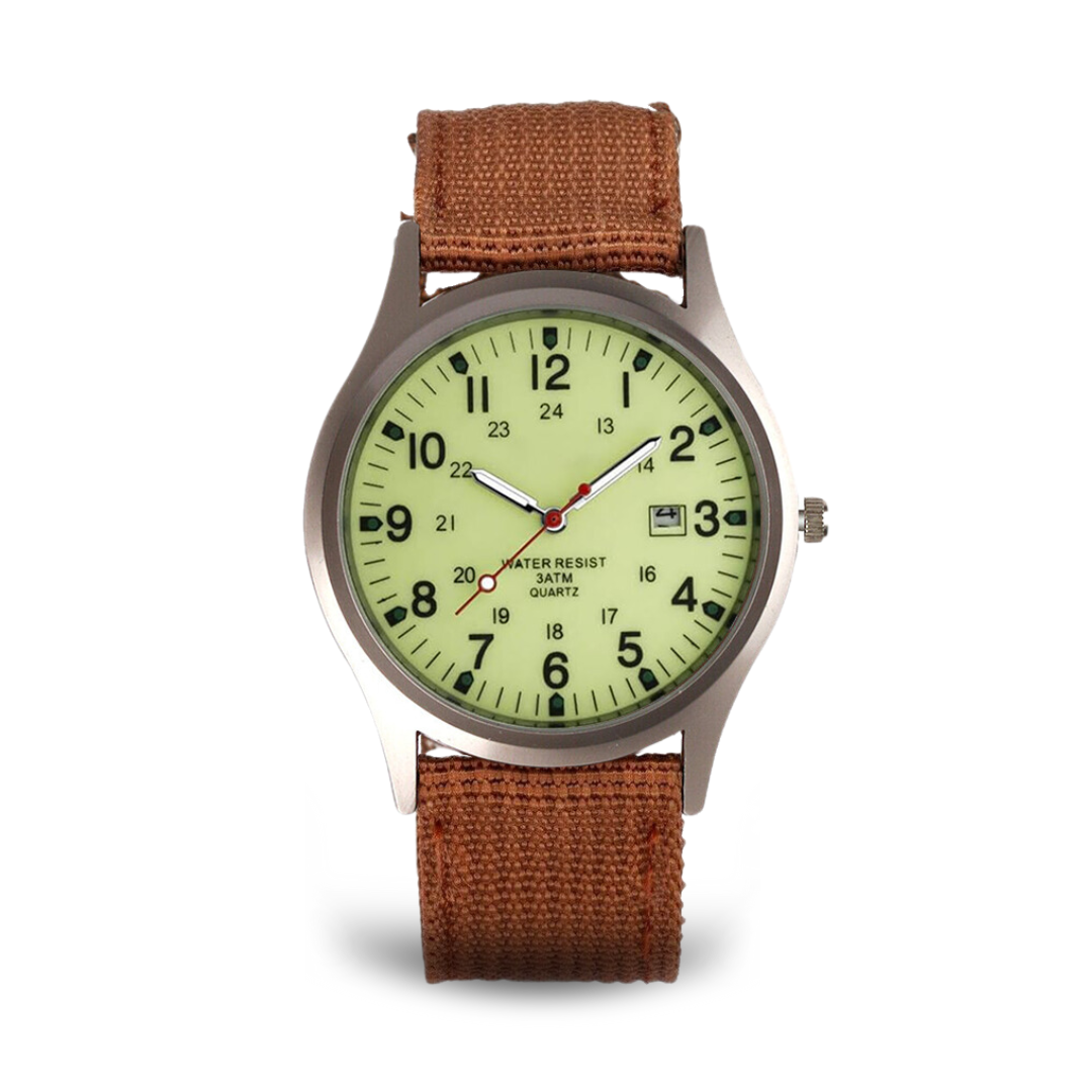 Elegant Casual Watch with Military Style