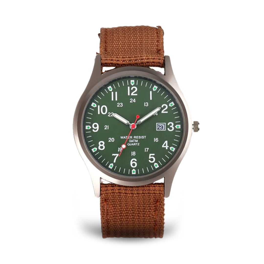 Elegant Casual Watch with Military Style
