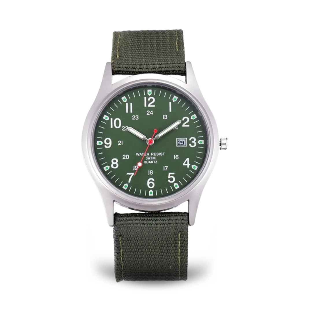Elegant Casual Watch with Military Style