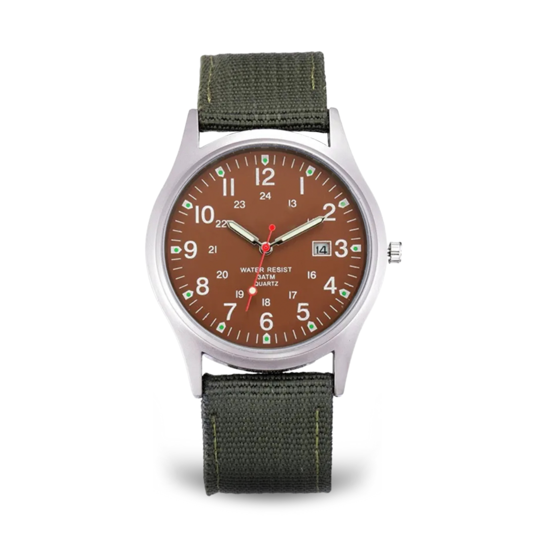 Elegant Casual Watch with Military Style