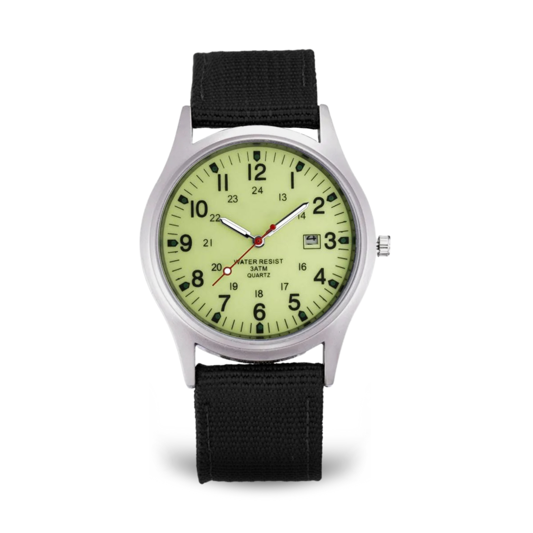 Elegant Casual Watch with Military Style