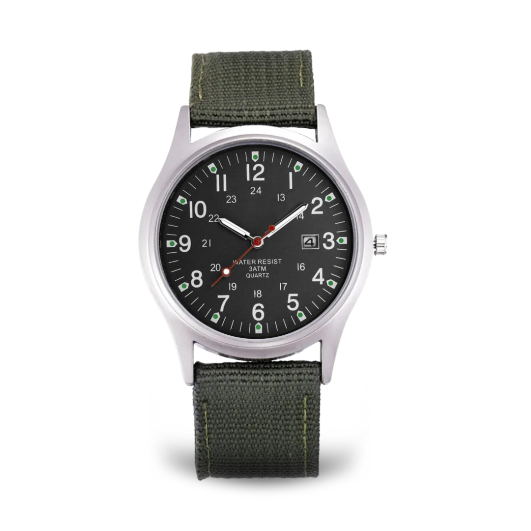 Elegant Casual Watch with Military Style