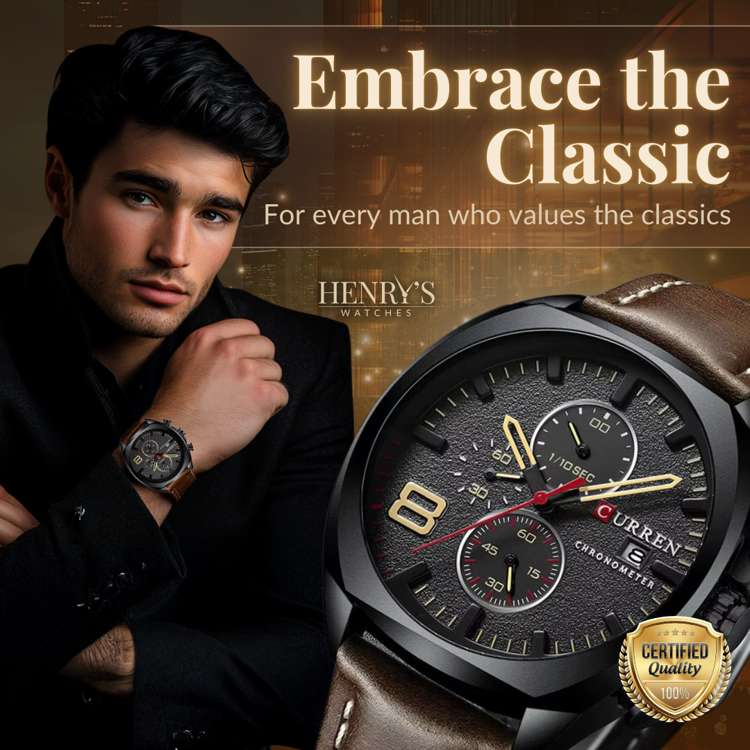 Classic Sports Military Chronograph Watch