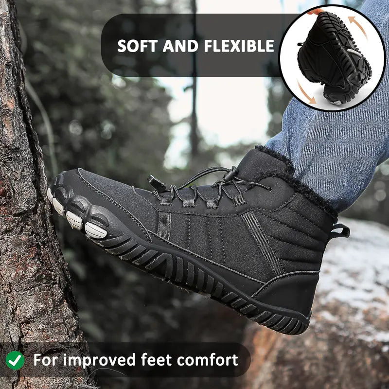 Women's Waterproof High Heel Winter Shoes – Comfort and Non-Slip Sole
