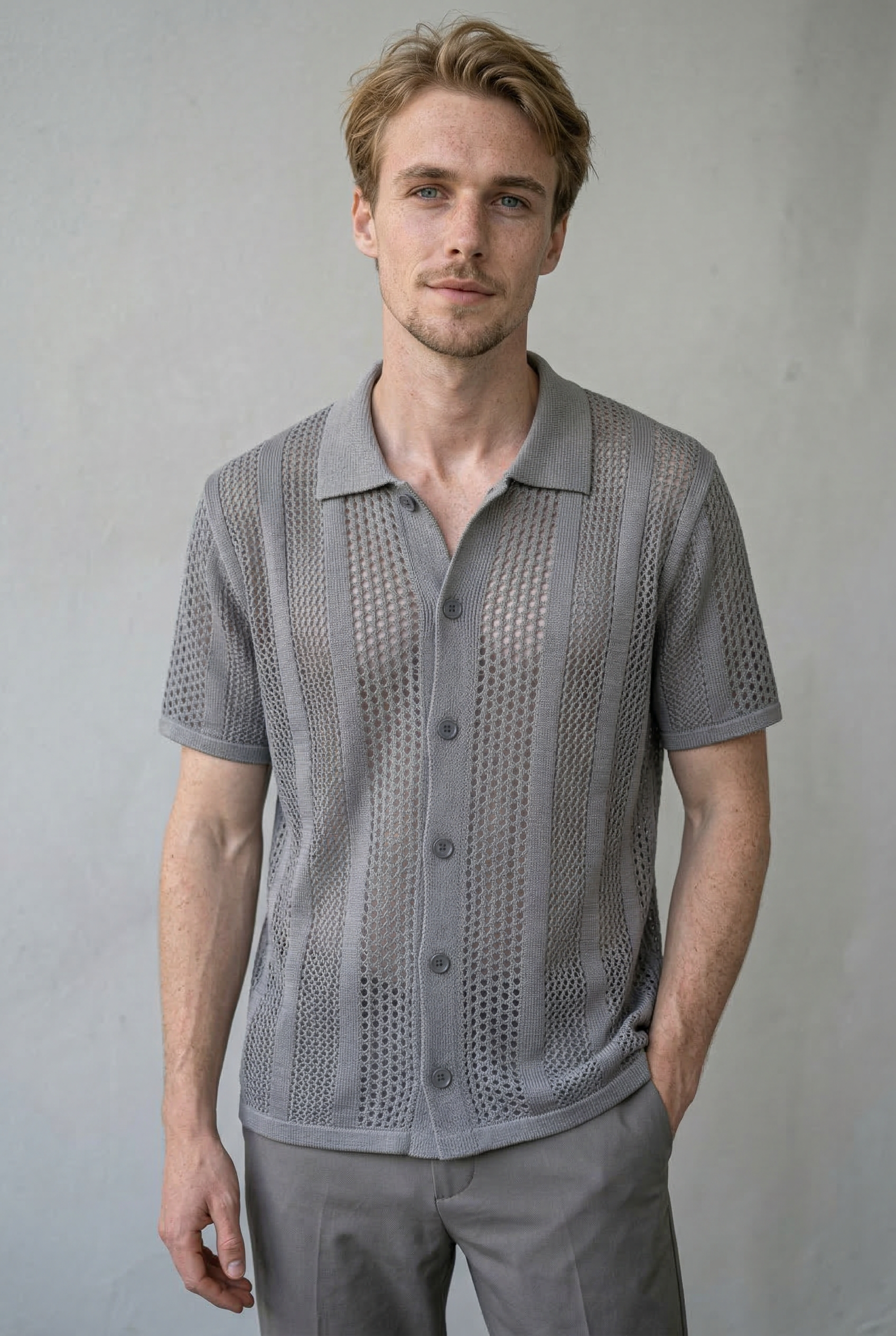 Premium Textured Button-Up Shirt