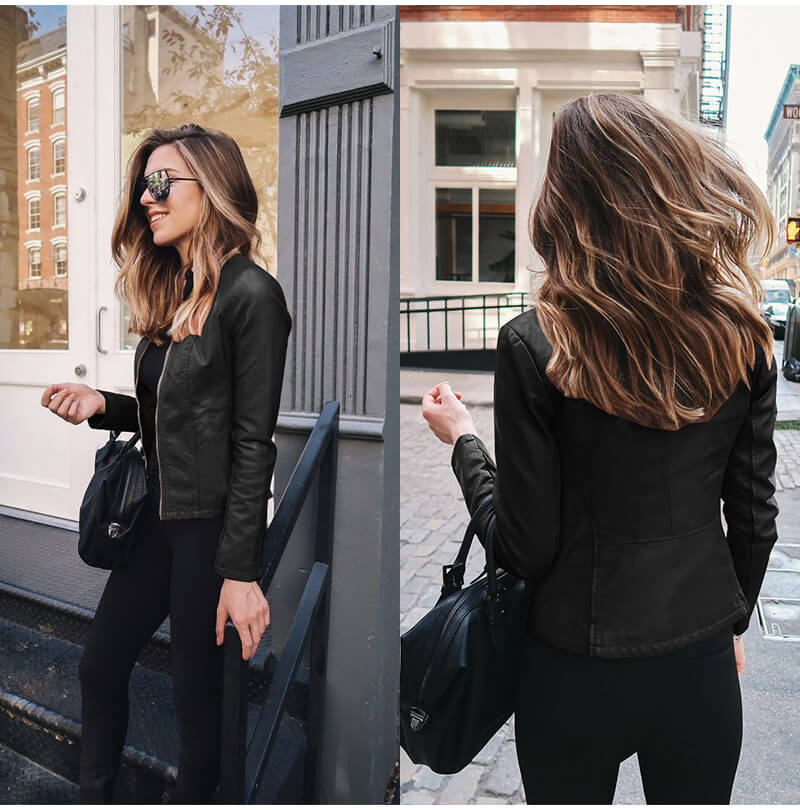 Sophia Elegant Refined Italian Leather Jacket