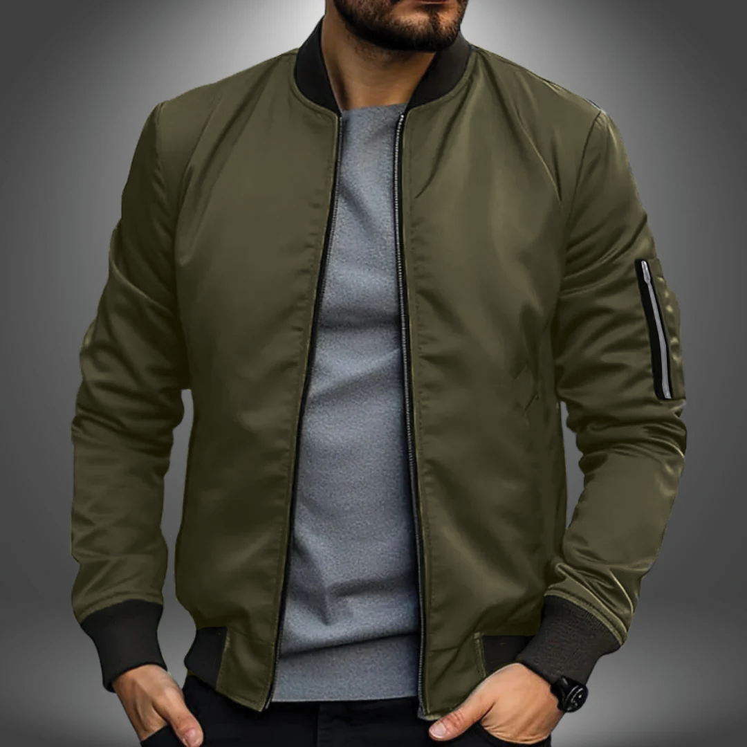 Oliver - Villepääkevénylightweight bomber jacket