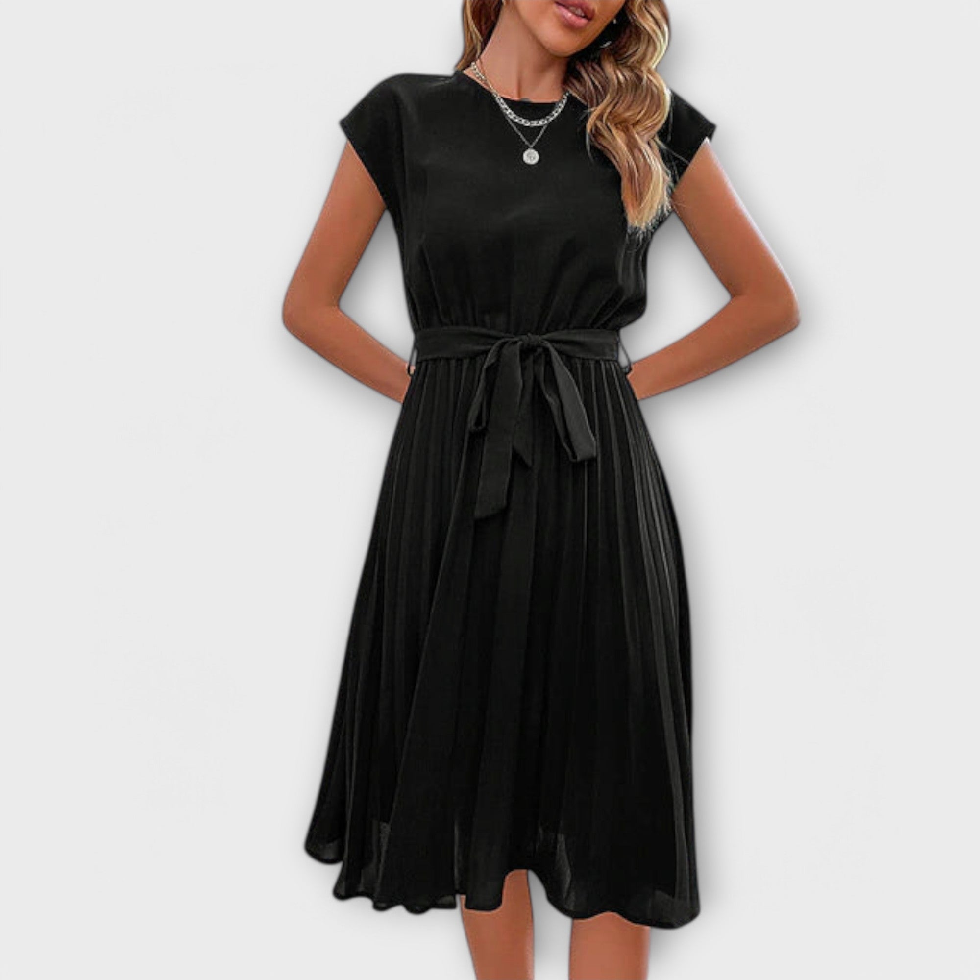Effortless Casual Pleated Dress for Everyday Chic